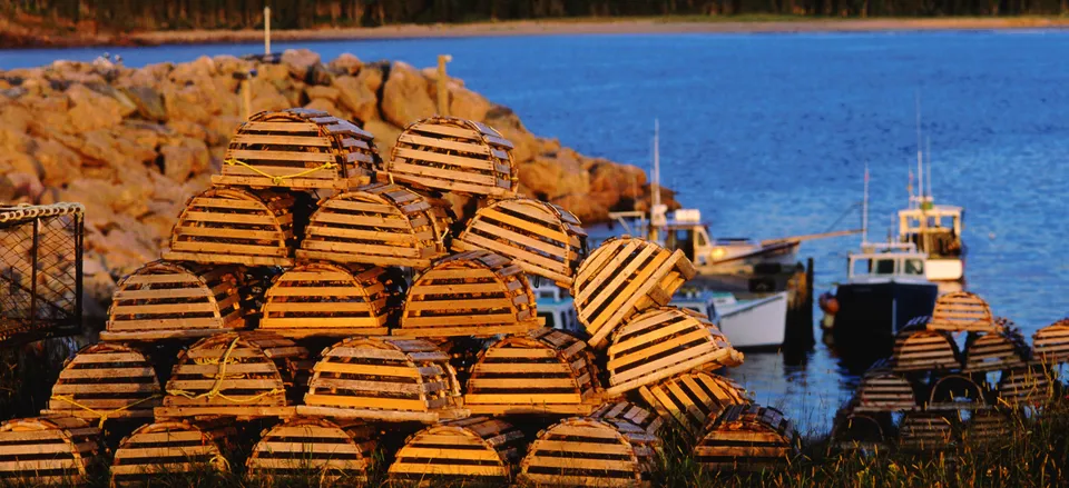  Lobster pots on Cape Breton Island 