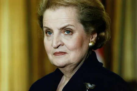 A 1997 photo of Madeleine Albright, who died at age 84 on March 23, 2022