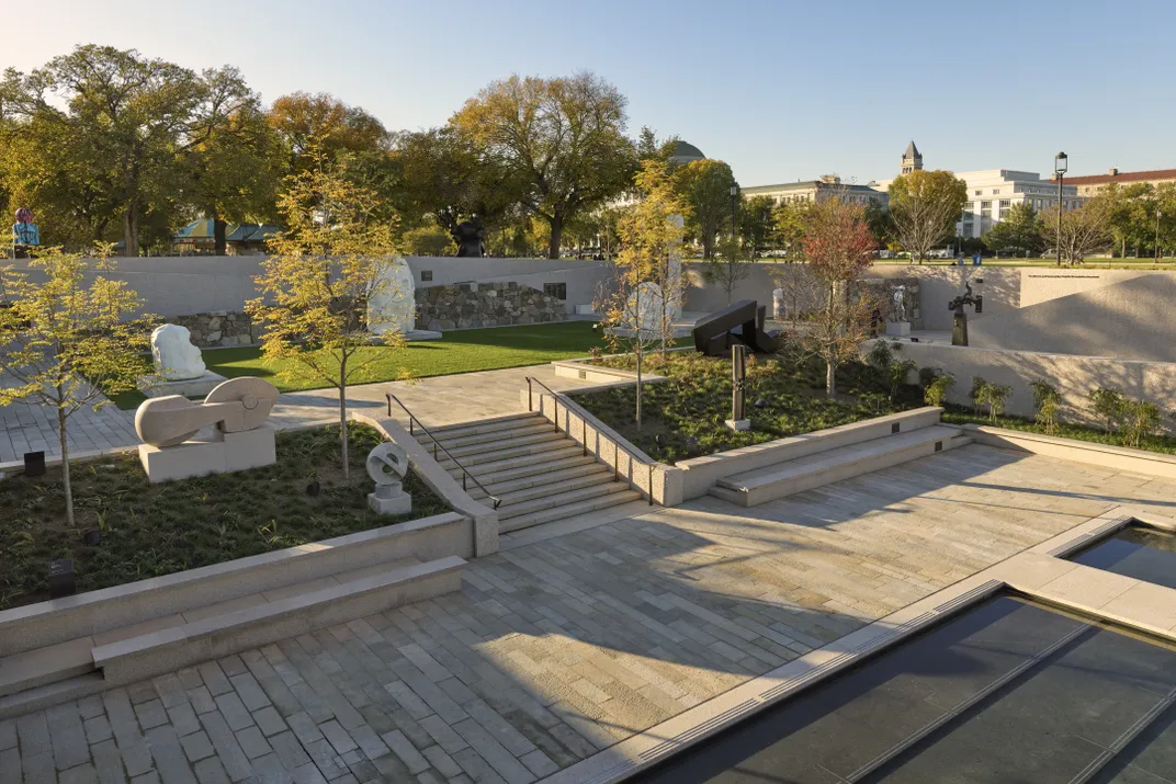 For Over Four Years, the Hirshhorn Worked to Revitalize Its Sculpture Garden. Today, It's Home to a 'King and Queen,' a 'Wish Tree' and a 55,000-Pound Vertical Swimming Pool Artwork