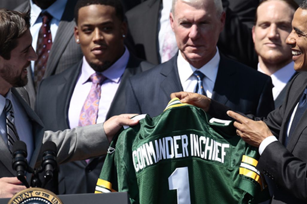 President Barack Obama and Green Bay Packers