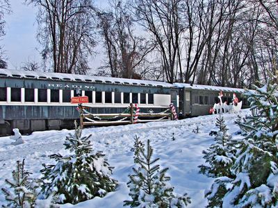 Experience the magic of the holiday season on a historic train.