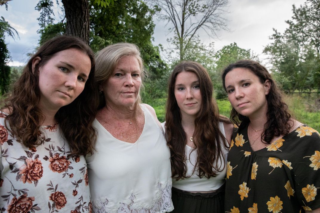 A mother with her three daughters