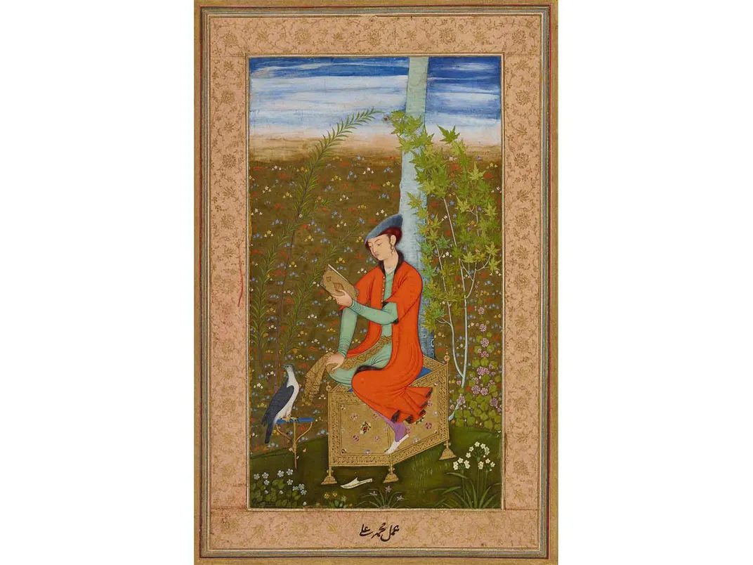 A Youth Reading, from the Nasiruddin Shah Album
