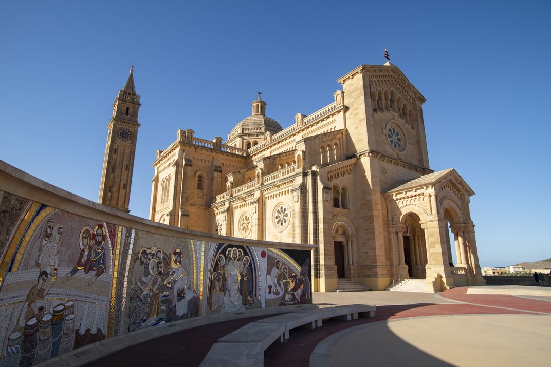 Basilica of Ta'Pinu, the island of Gozo, Malta. Credit: Domagoj Sever