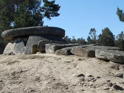 Photograph of the megalithic cluster of Carregal do Sal, one of the passage graves in Portugal that may have doubled as an ancient telescope.