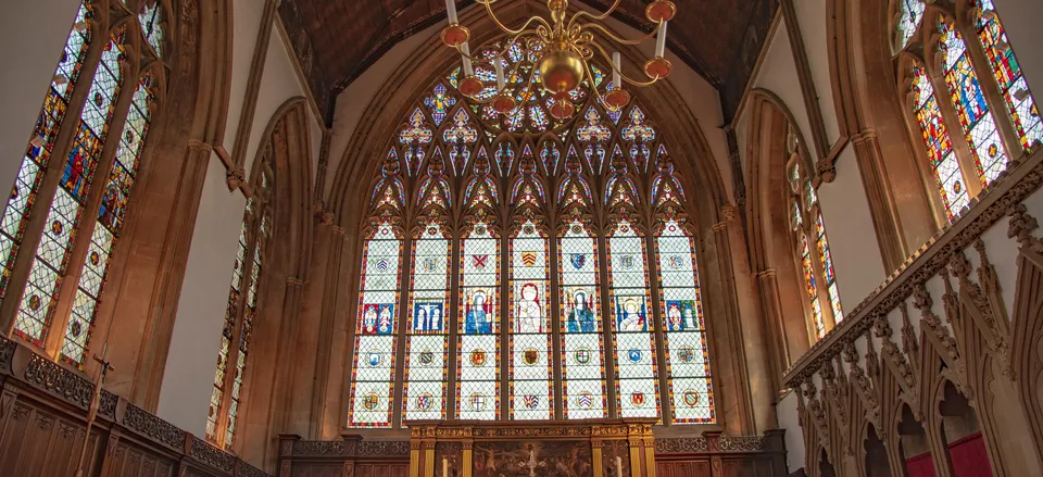  Interior of the Merton College chapel. Credit: Wade Jennings