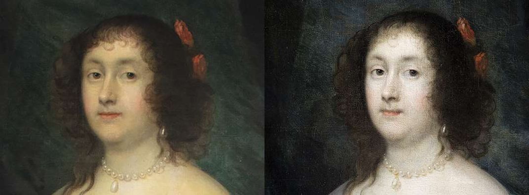 Diana Cecil Painting before and after