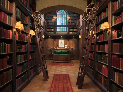 Completed in 1709, the library has more than 22,000 books.