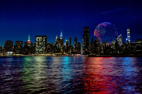 A world of drones flying over Manhattan thumbnail