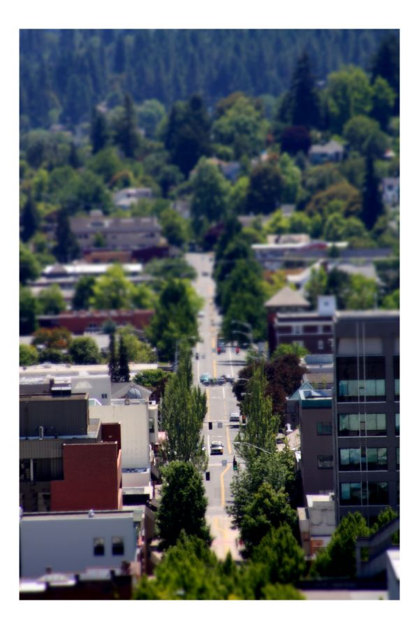 The illusion of a "mini" downtown Eugene. thumbnail