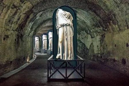 Thanks to a $392,000 restoration campaign, tourists can now explore the space, roaming the baths’ still-standing walls and the extensive network of tunnels hidden below

