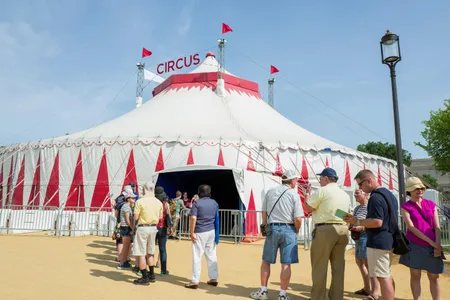 Lining up at the Big Top for the 2017 Smithsonian Folklife Festival 