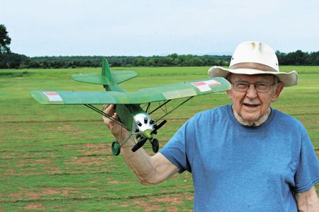 Don Srull has built hundreds of airplane models, including the PWS-10, a 1930s-era fighter flown by the Polish air force.