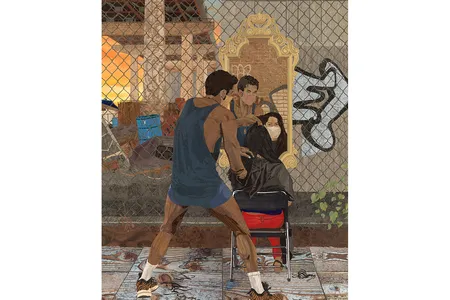 Alison Elizabeth Taylor&#39;s&nbsp;Anthony Cuts Under the Williamsburg Bridge, Morning (2020),&nbsp;received first prize in the 2022 Outwin competition.