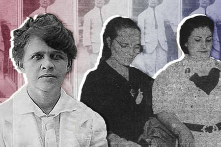 Luisa Capetillo, left, was a labor organizer and one of Puerto Rico's foundational feminists. Right, women on Election Day in 1936, the first year all women on the island could vote.
