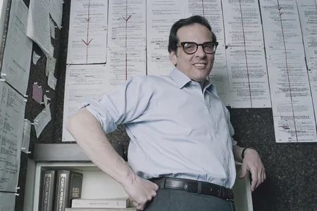 Robert Caro, seen here in 1990, worked on a novel based on his time as a newspaperman.