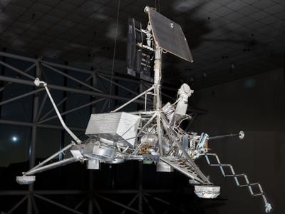 The three-legged Surveyor 3 (an engineering model will be on display in the National Air and Space Museum's new Destination Moon gallery) had a TV camera for photographing its surroundings and a digger-scraper to test the lunar soil.