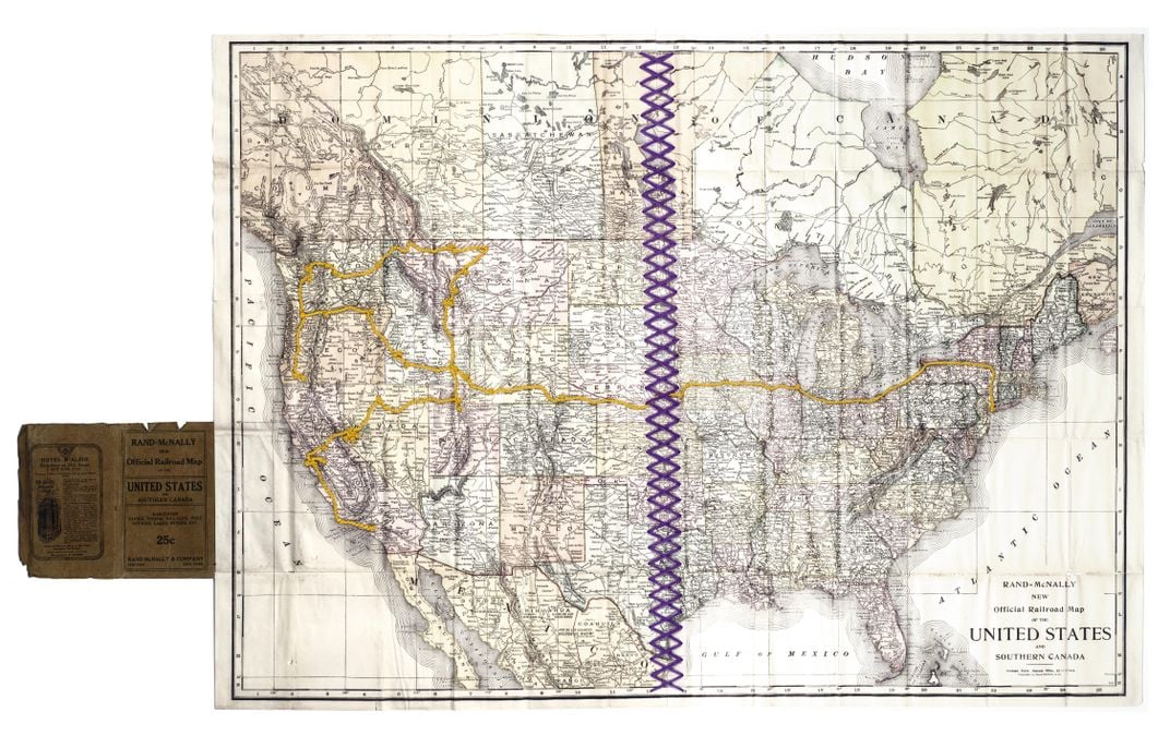 Milholland's journey mapped out