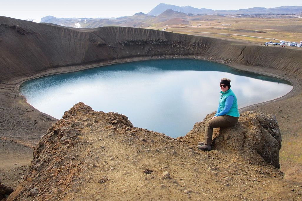 Emily Martin at an Iceland lake