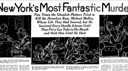 Headline from the San Antonio Light, November 12, 1933