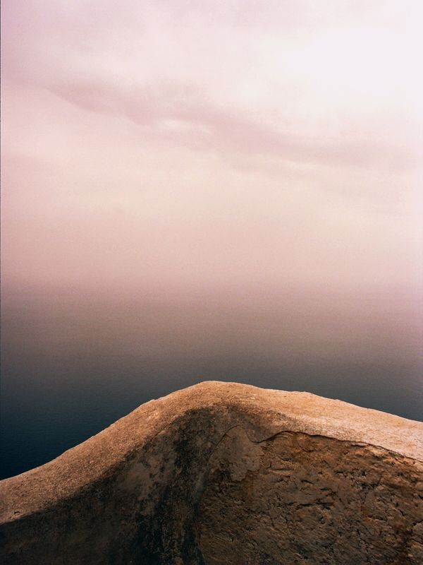 Pink light at sunset in Capri thumbnail