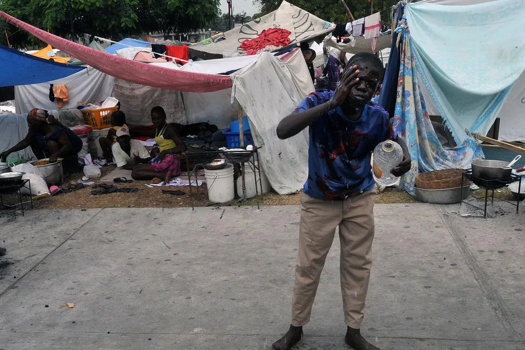 Having lost their homes, many Haitians now live in precarious camps