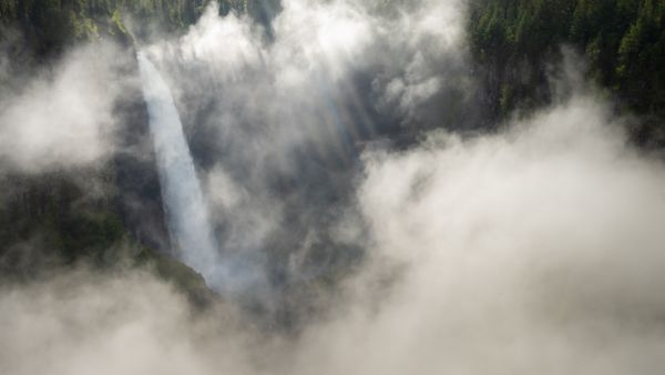 Waterfall in fog thumbnail