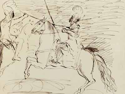 Victoria created this&nbsp;1833 ink sketch when she was 14 years old. It&#39;s inscribed, &quot;original sketch by the Royal Highness the Princess Victoria.