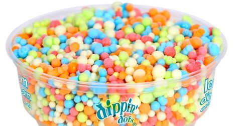 “Rainbow Ice” is a top selling flavor for Dippin’ Dots.