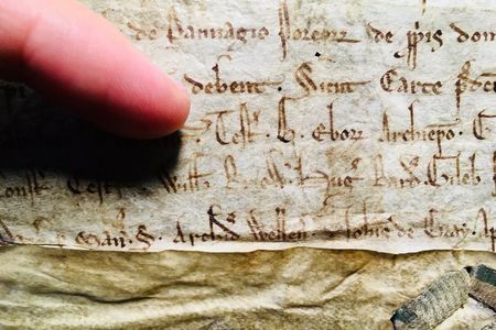 The royal document was signed by nine witnesses