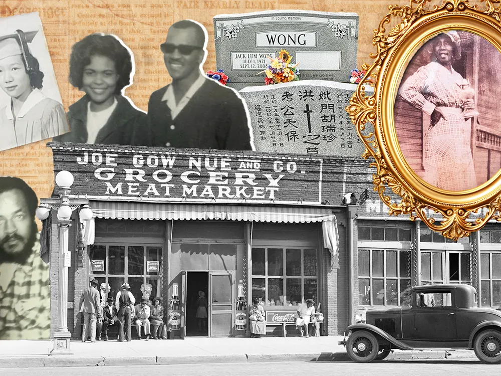 Collage of Black and Chinese American images