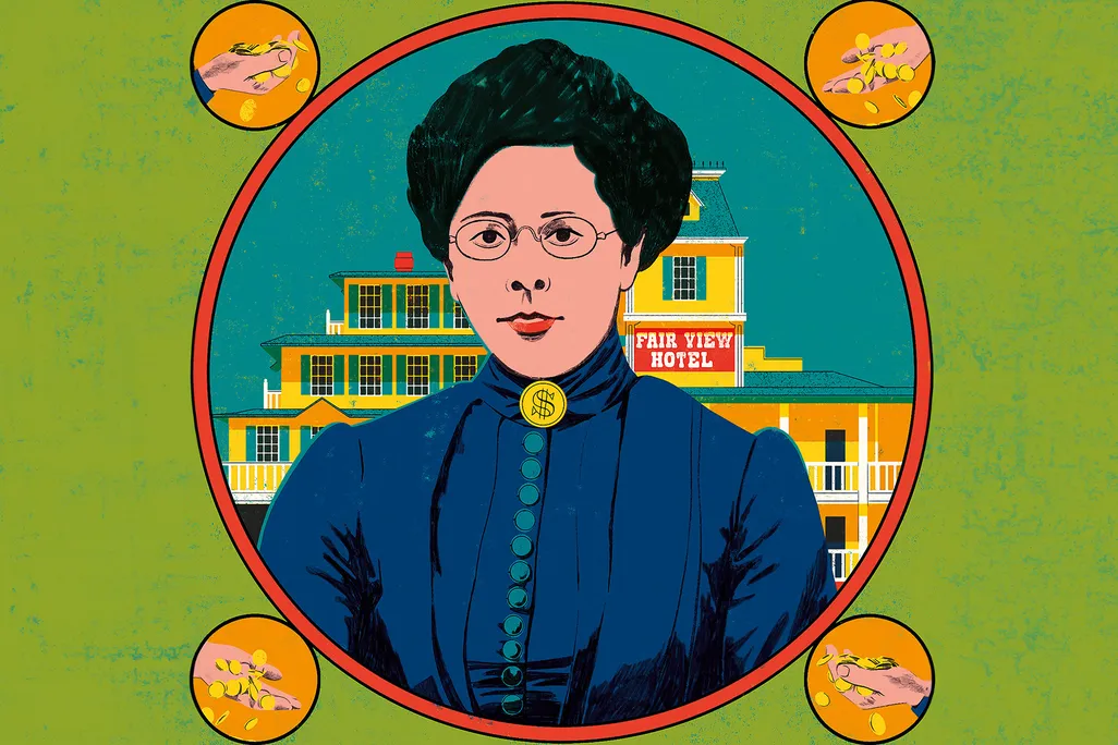 a colorful illustration of a woman