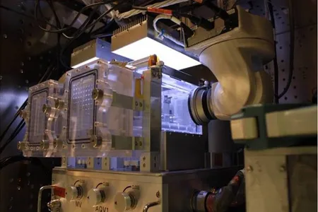 A special fish tank designed for experiments aboard the International Space Station.