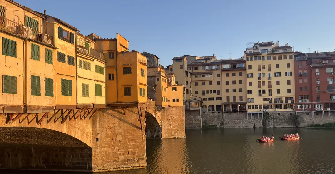 Afternoon sun on Florence's Ponte Vecchio