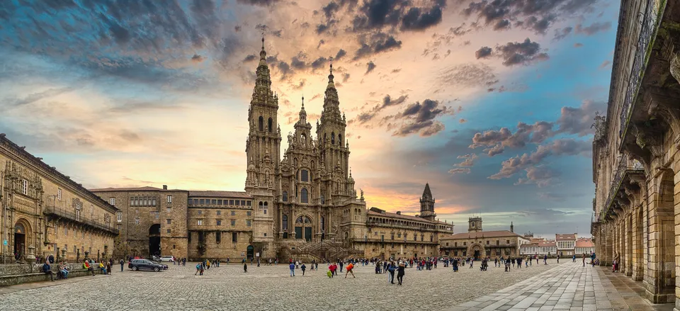  The cathedral at Santiago de Compostela 