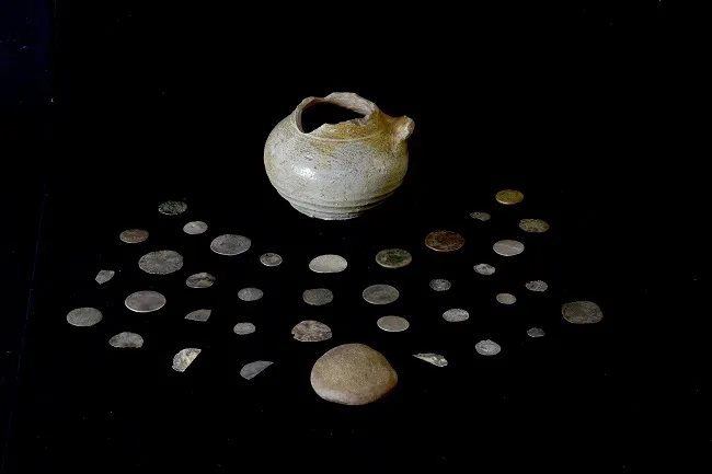 The trove of coins
