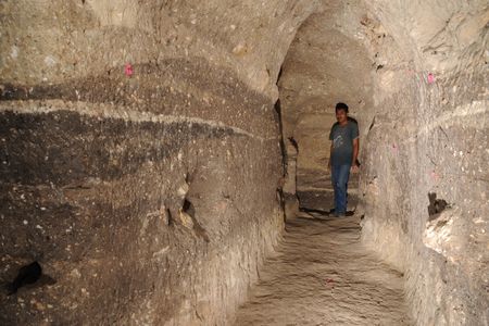 A tunnel excavation in Guatemala