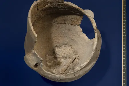 This 5,000-year-old ceramic vessel contains burnt food remnants that are helping scientists develop a more comprehensive understanding of food preparation in the region.