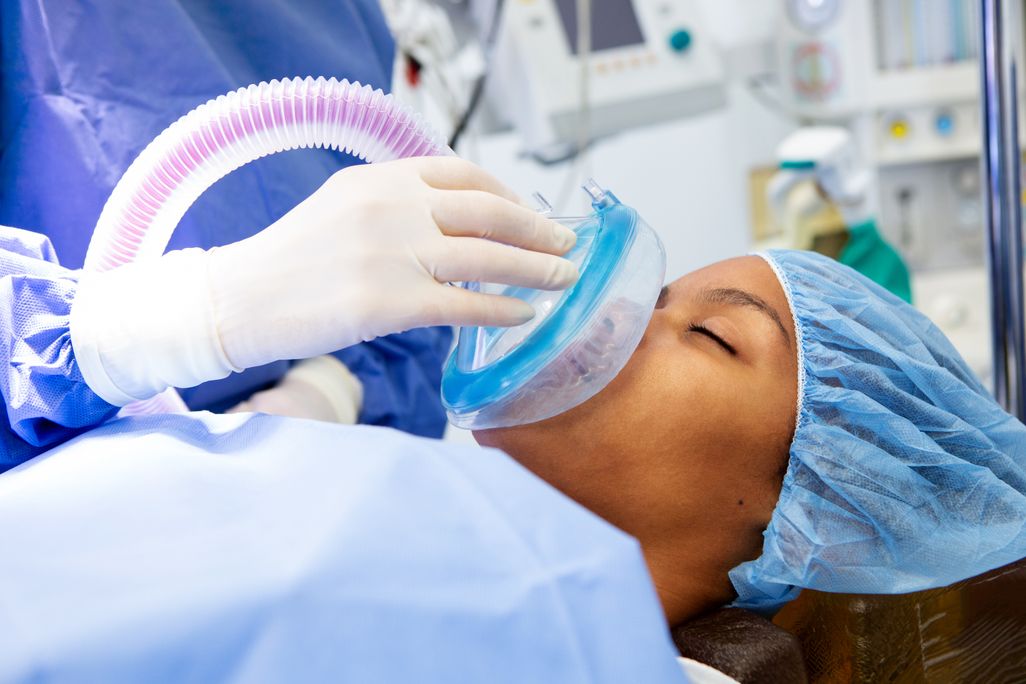 woman under anesthesia