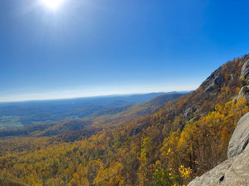 A beautiful sunny day part way up the Old Rag mountain trail hike in ...