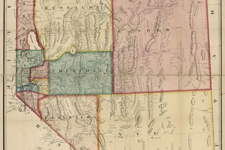 Map of Nevada, 1866 