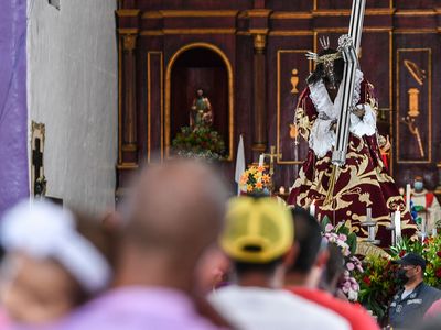 On October 21, some 60,000 pilgrims descend on the town of Portobelo, Panama, to celebrate the Festival del Cristo Negro.