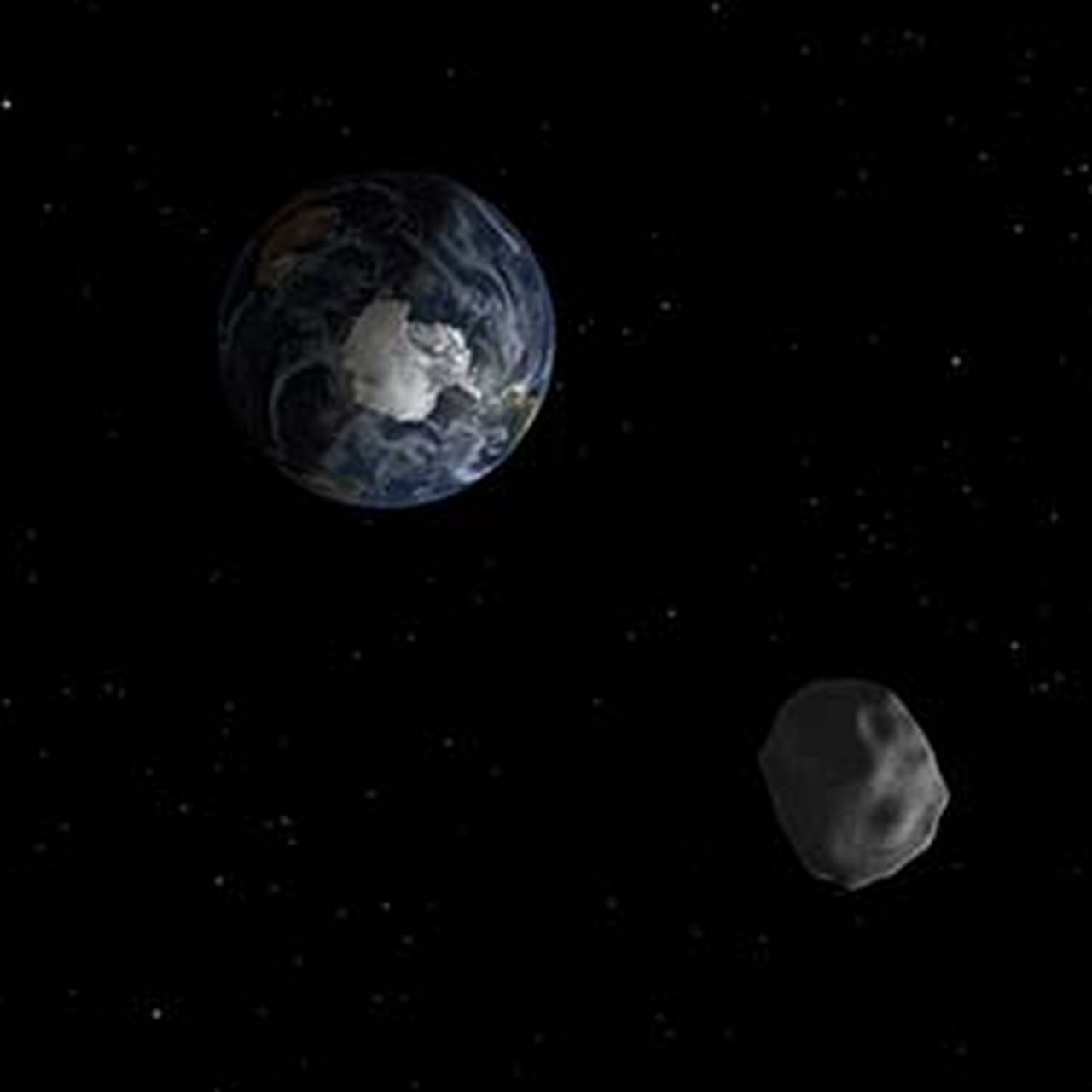 An Asteroid Will Skim Right By the Earth on Friday Afternoon, image size:1280x1280