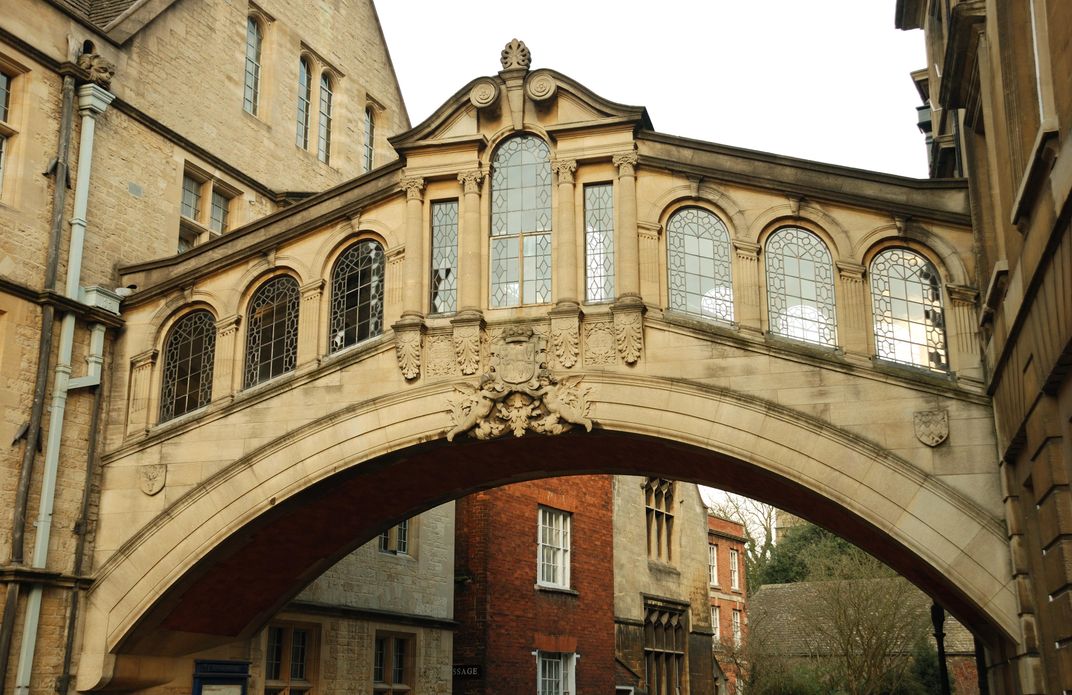 Bridge of Sighs landmark, Oxford University