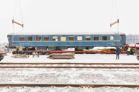 One of the historic train cars discovered in Poland in 2015