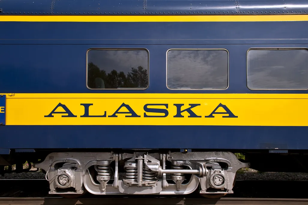 Alaska Railroad train car