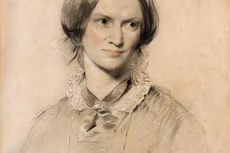 George Richmond made this chalk portrait of Brontë when she was 34 years old. 