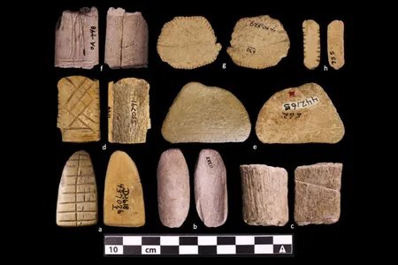 Early examples of Native American dice discovered in the United States
