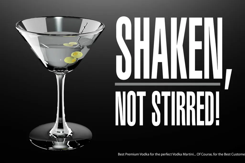 Vodka martini ad