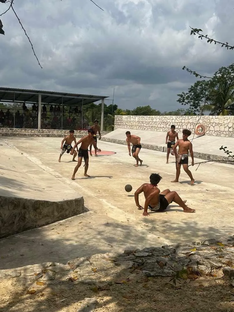 Pok-ta-Pok court at Jardín Pachamama in Belize